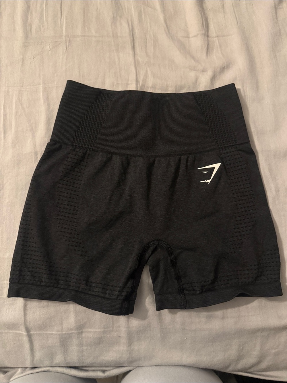 Gymshark Black Seamless High-Waist Athletic Shorts